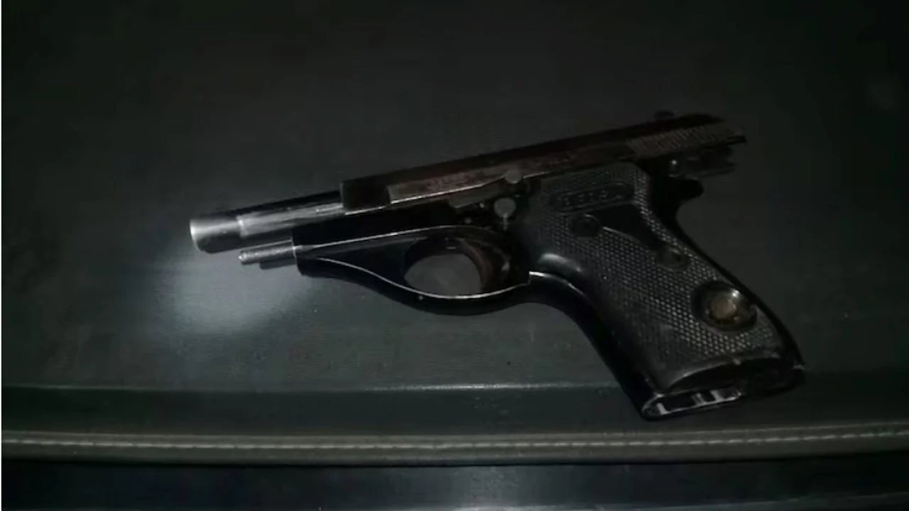 El arma que utilizaron los delincuentes. Foto: Policía