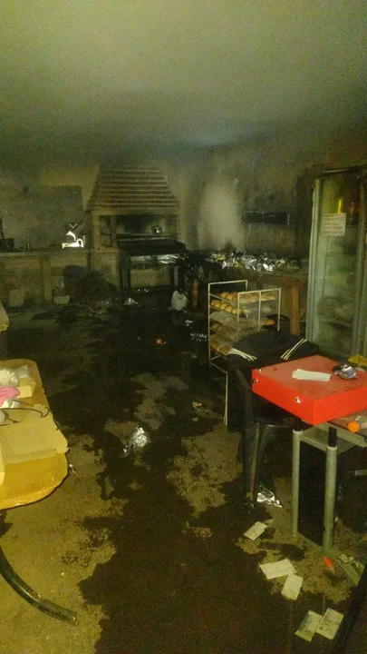 Así quedó la cocina tras la explosión de la garrafa.