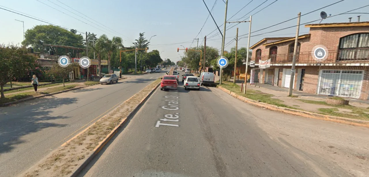 Avenida Donato Álvarez al 9200 de la ciudad de Córdoba. Foto: Google Maps. 
