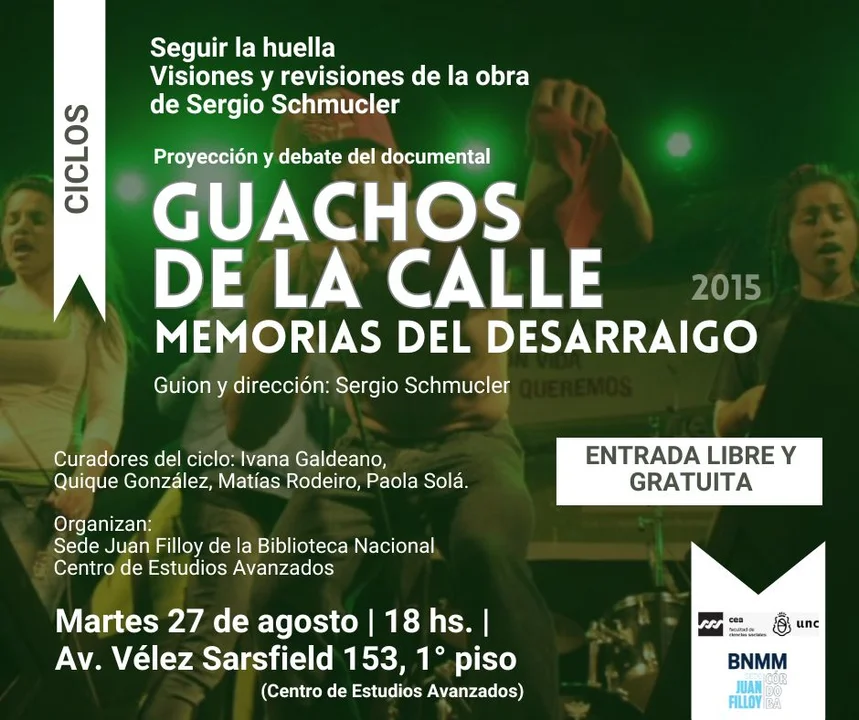 Proyección de “Guachos de la calle”, con entrada libre