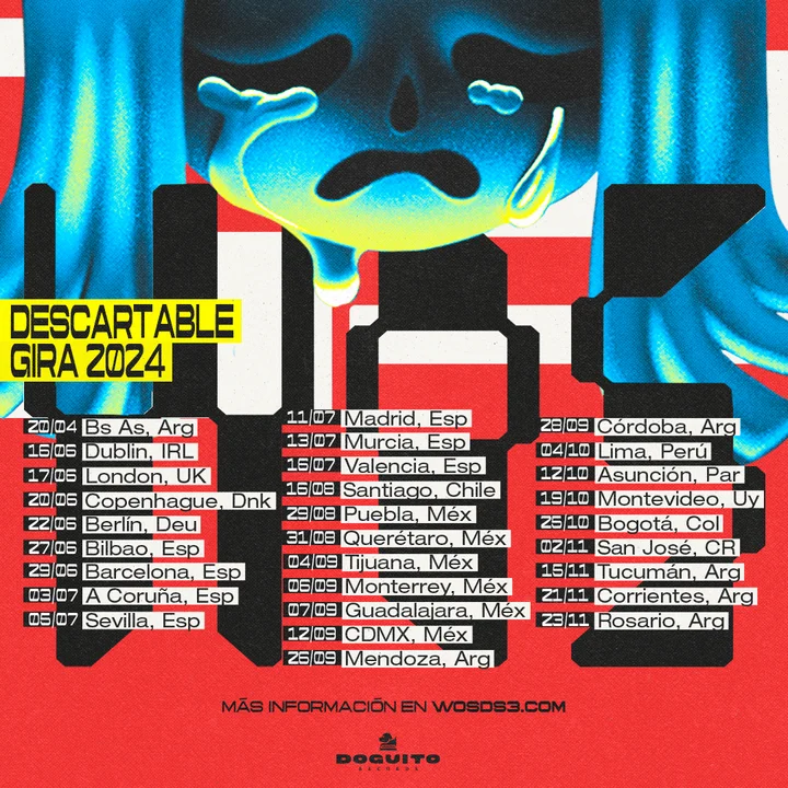 Wos llega con la gira Descartable a Córdoba