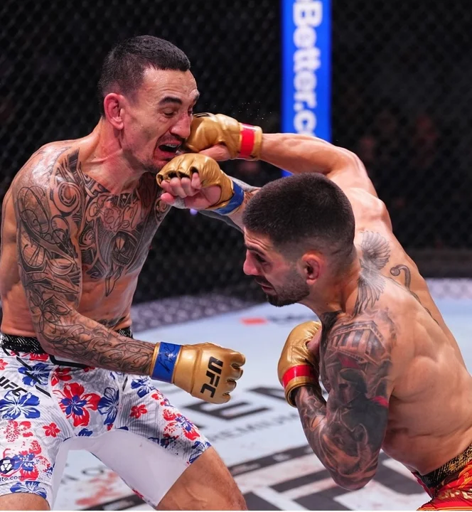 Salvaje nocaut de Ilia Topuria en UFC 308 ante Max Holloway