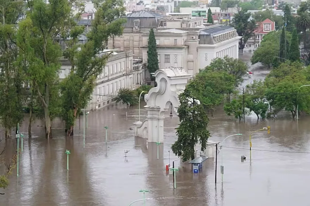 Zona de la Universidad nacional del Sur en Bahía Blanca.