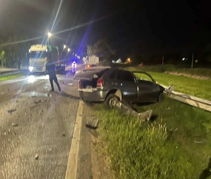 Así quedó el vehículo de la persona fallecida. Foto: Policía de la Provincia.