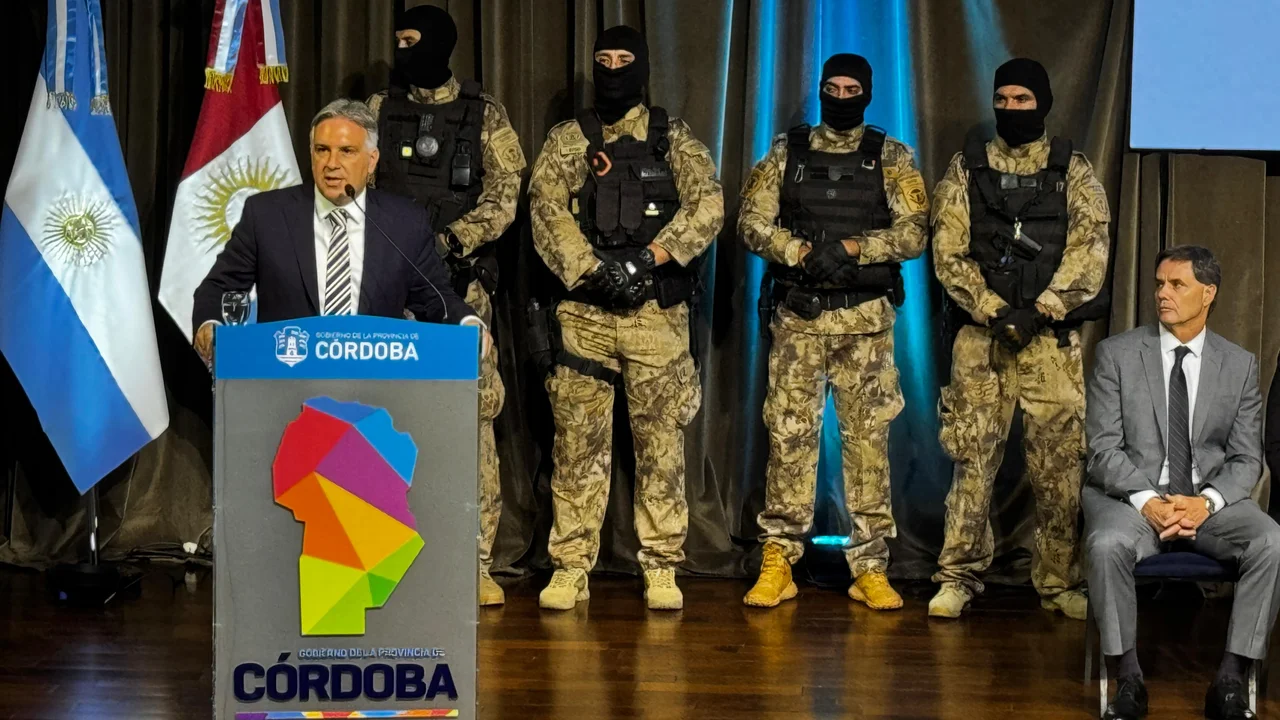 Martín Llaryora anunció la creación de una cárcel de máxima seguridad en Córdoba. Foto: Roberto Cany Figueroa - Multimedio SRT.