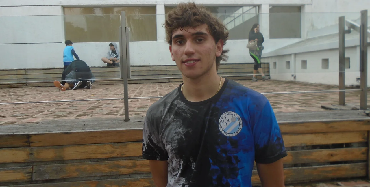 Francisco Alfonso en Terraza Squash en el Torneo Nacional de Menores.
