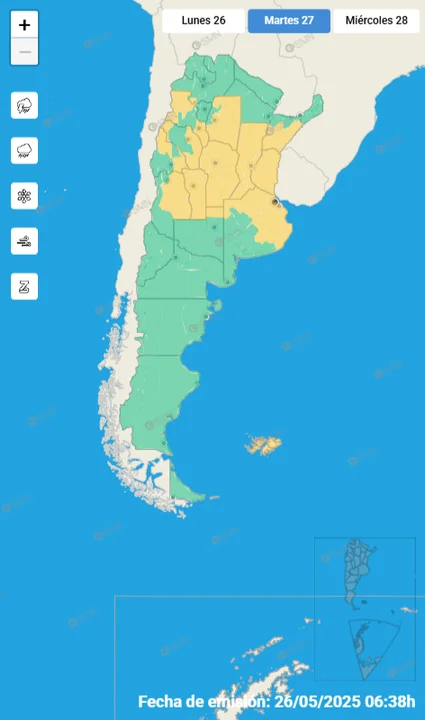 Ola polar en Córdoba: ¿dónde puede nevar este martes?