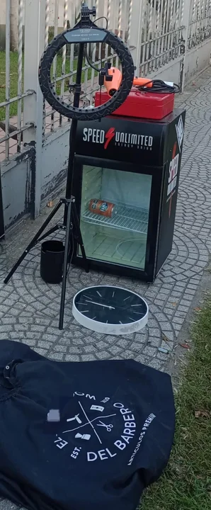 El frigobar que se había robado. Foto: Policía de Córdoba. 