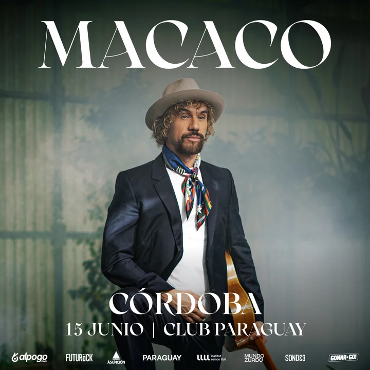 Macaco vuelve a Córdoba: el músico español se presenta en Club Paraguay
