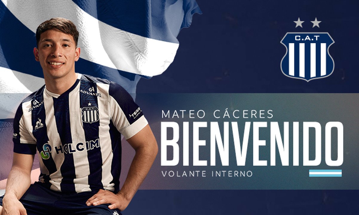Mateo Cáceres firmó con Talleres y es el segundo refuerzo en este mercado thumbnail