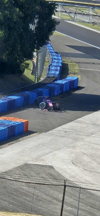 Franco Colapinto sufrió un fuerte accidente en las pruebas de Hungría, pero su equipo confirma que está "OK" thumbnail