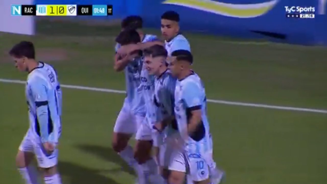 Racing venció a Quilmes por 2 a 0, con goles de Vignolo y Chavarría thumbnail