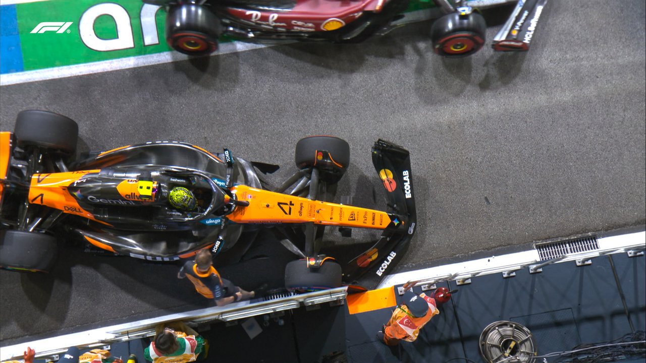 Insólito toque de Leclerc a Norris en boxes y multa a Ferrari en Singapur thumbnail