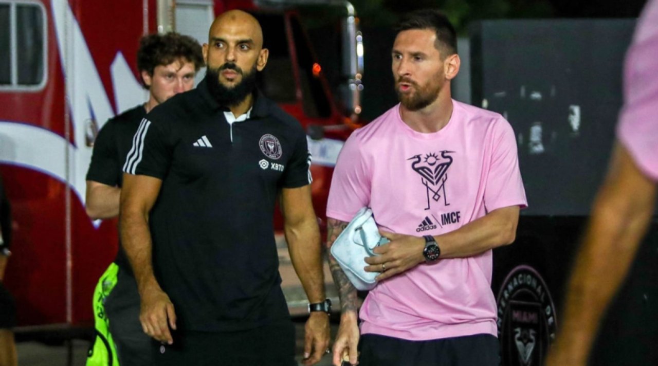 El guardaespaldas de Messi sorprendió con un golazo y su celebración se volvió viral thumbnail