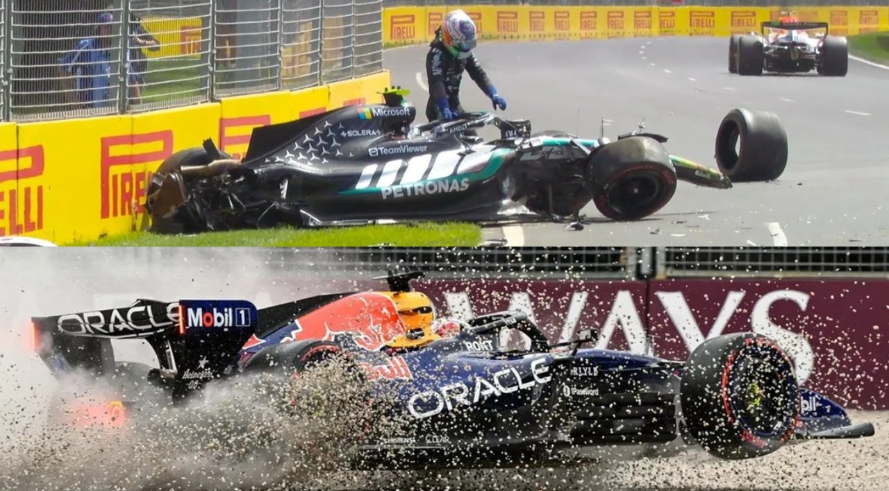 Caos en Melbourne: Verstappen al fondo y el milagro en el box de Mercedes en la clasificación thumbnail