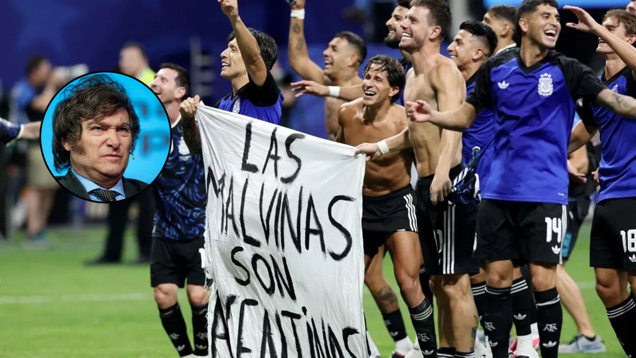 Milei volvió a hablar de la bandera de Malvinas: qué dijo sobre los jugadores de la Selección thumbnail