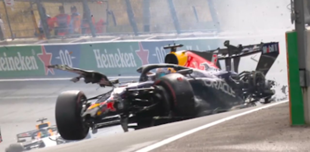 Video: así fue el durísimo accidente de Verstappen en Zandvoort que provocó bandera roja thumbnail