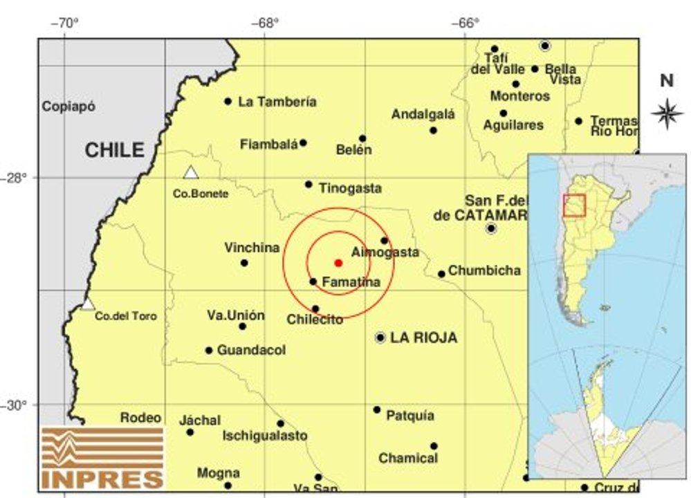 Tembló Córdoba: sismos registrados en La Rioja, Catamarca y San Juan se sintieron en el centro del país