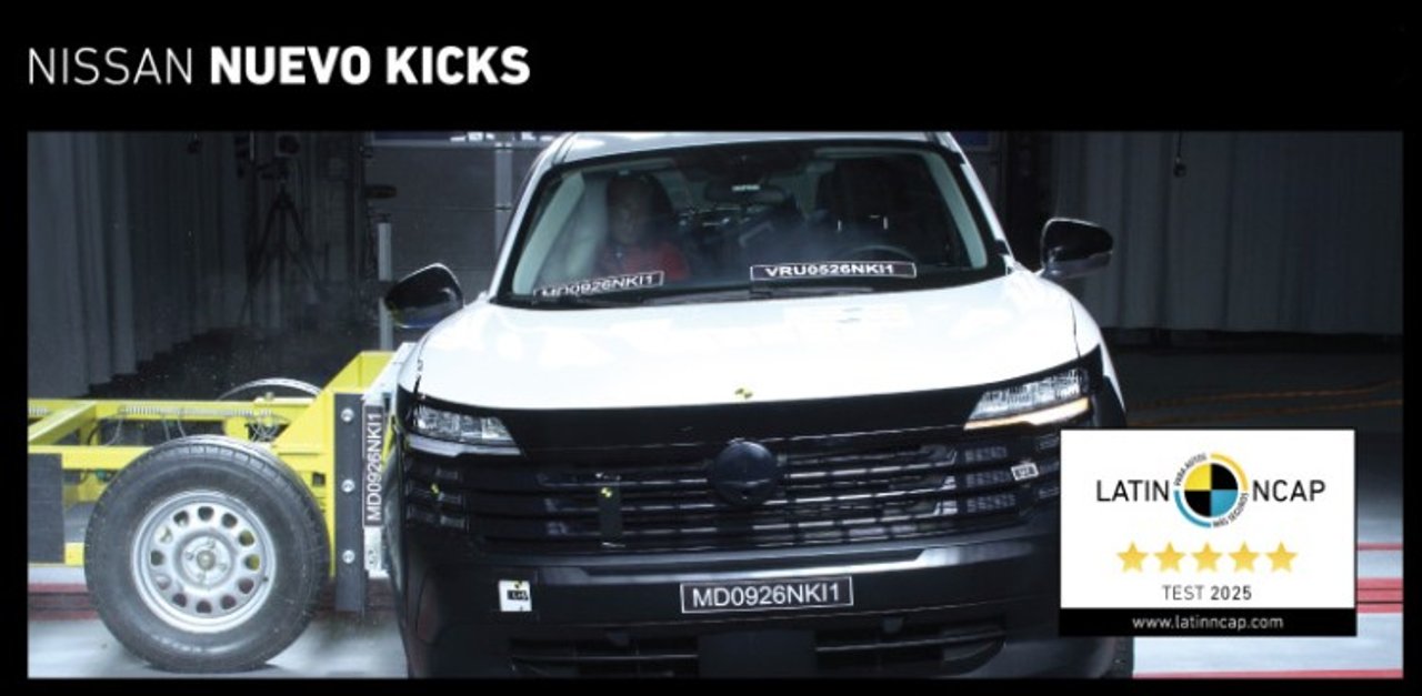Latin NCAP audita al Nissan Kicks fabricado en Brasil y confirma 5 estrellas de seguridad