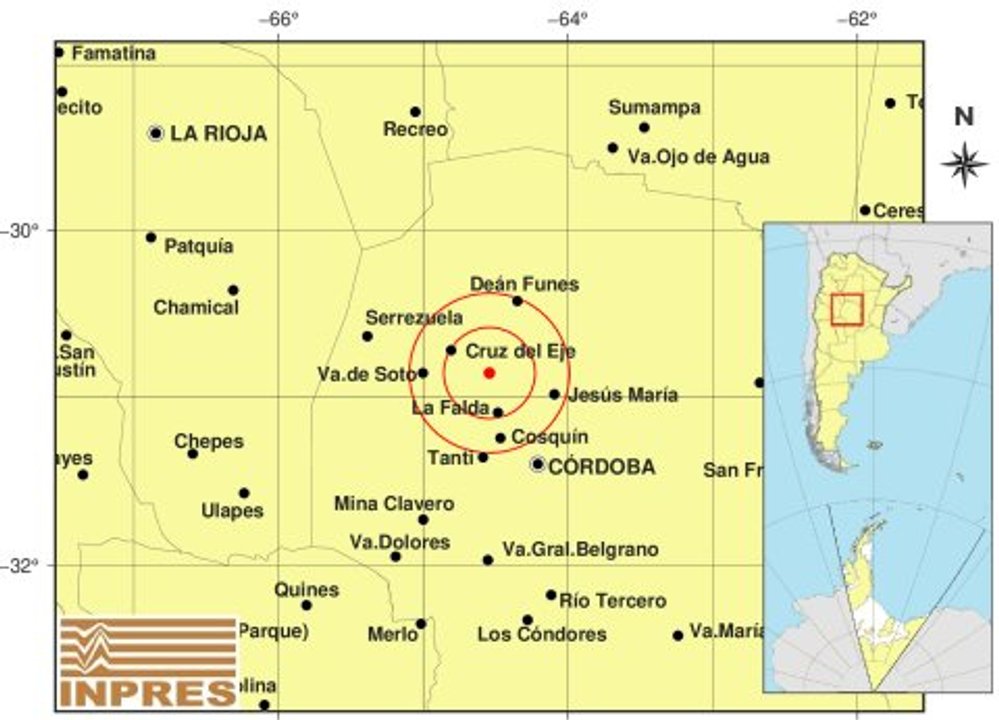 Córdoba registró sismo en el valle de Punilla: las ciudades donde se percibió